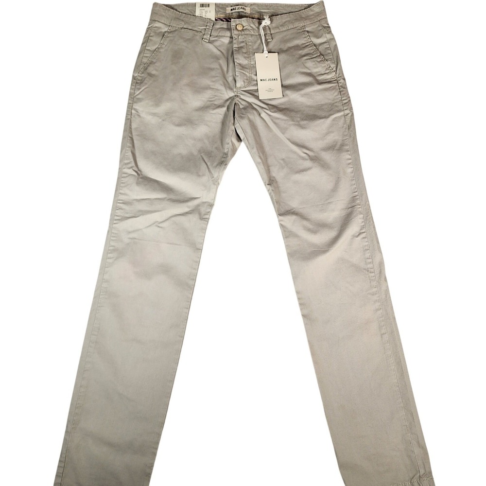 MAC Jeans Lennox Modern Fit Cream Chino Pants Mens Size 34x34 NWT